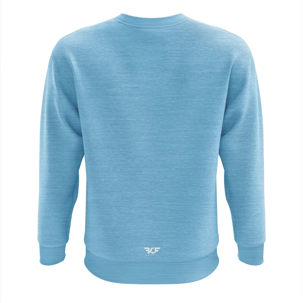 Light Blue Melange: Crewneck Jumper