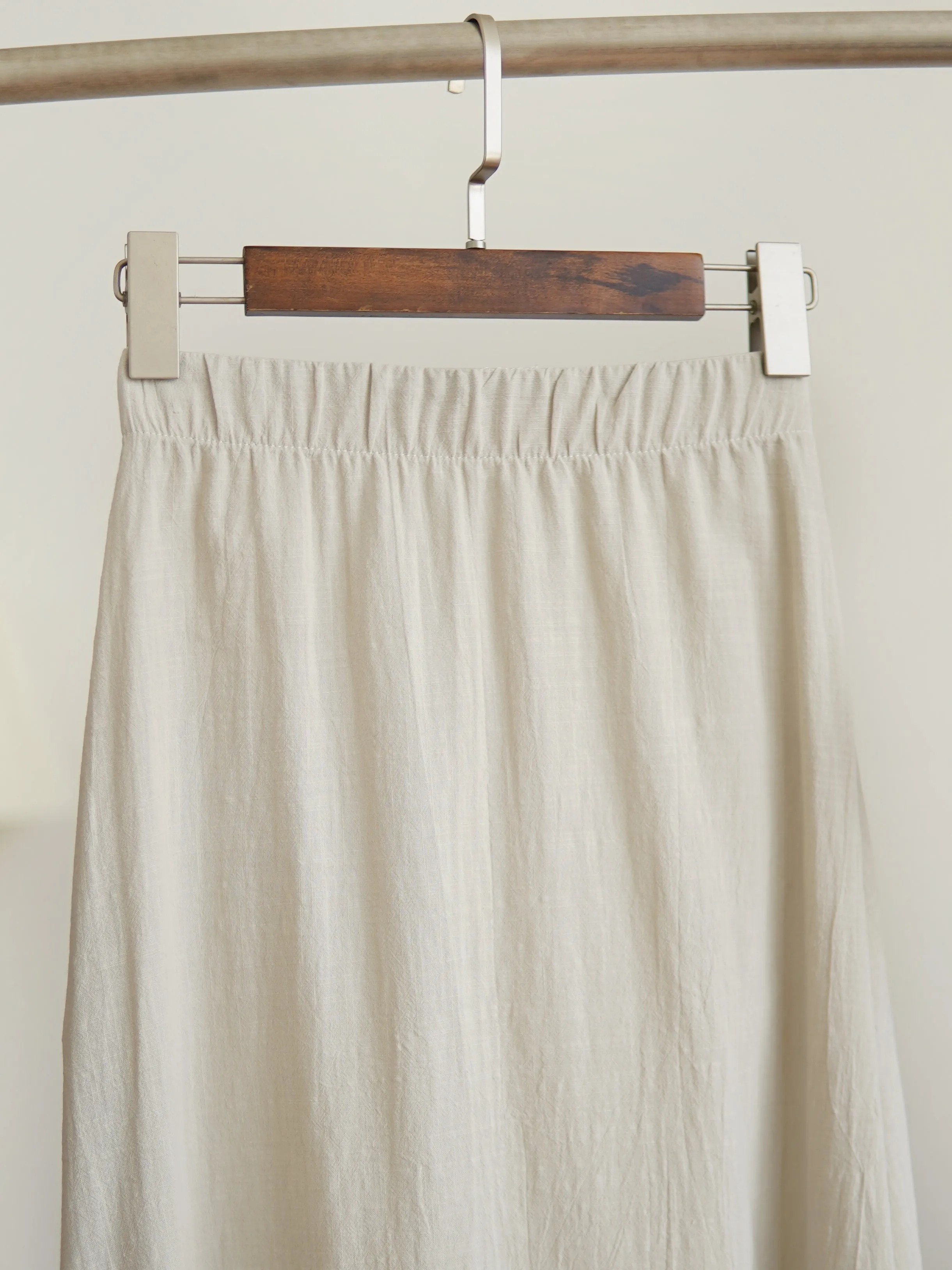 Linen Flowy Maxi Skirt