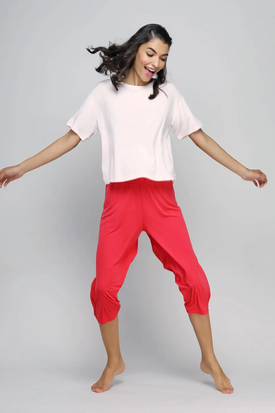 Love Red Culottes Set