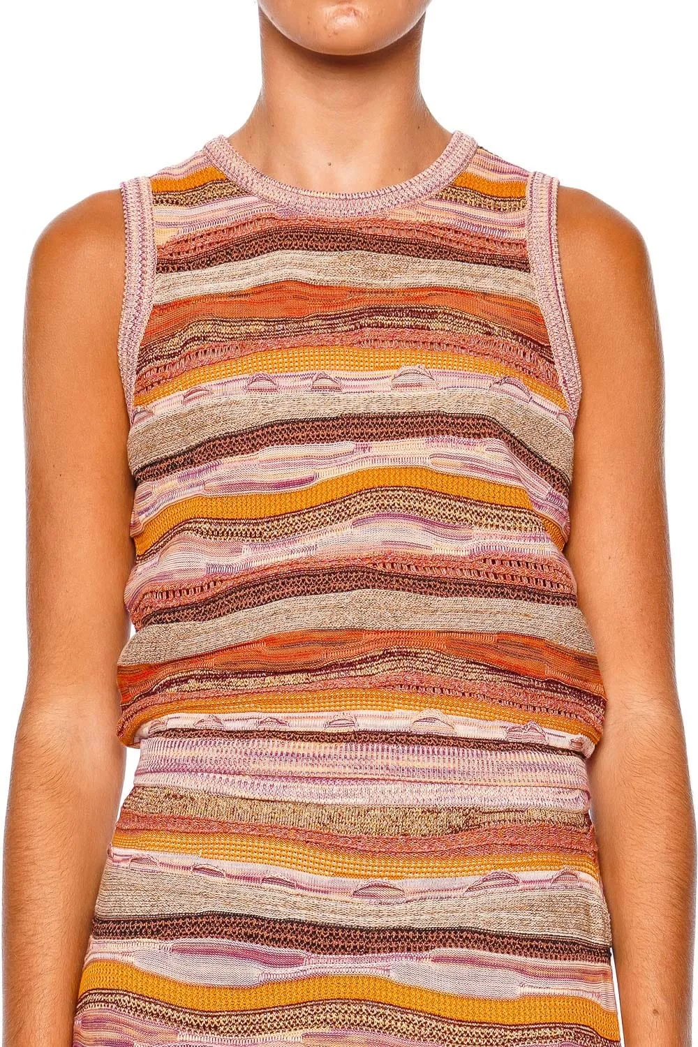 Miri Sunset Jacquard Knit Top