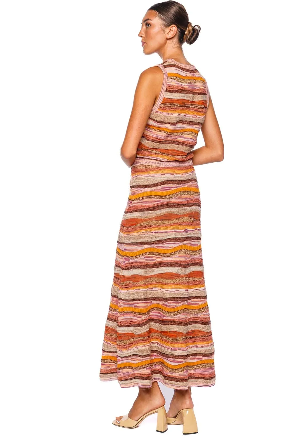 Miri Sunset Jacquard Knit Top