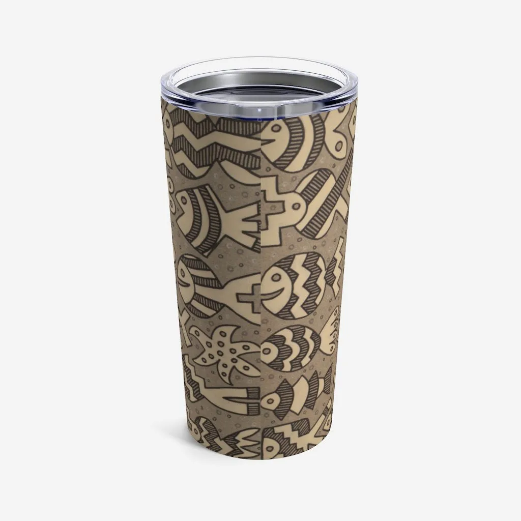 Monochromatic Fish Tumbler 20