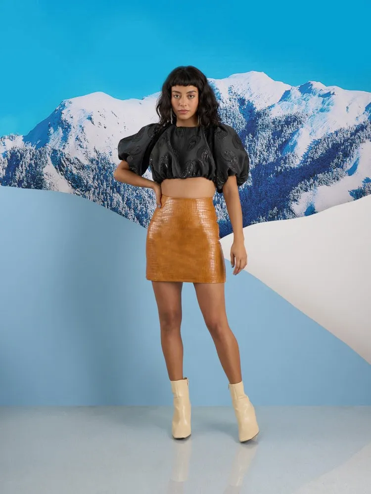 Monroe PU Mini Skirt