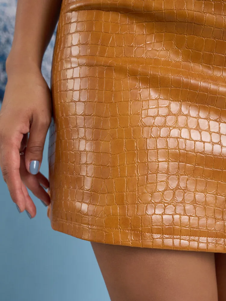 Monroe PU Mini Skirt