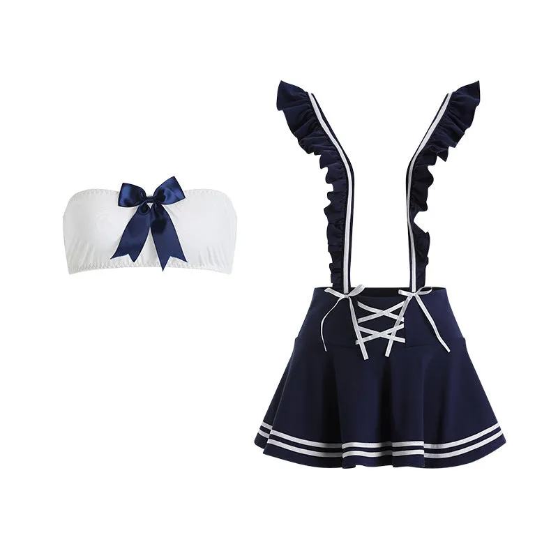Navy Halter Skirt 1577