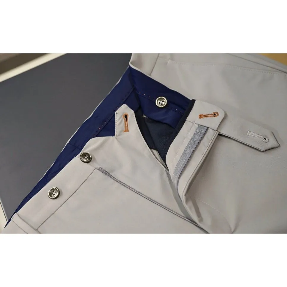 Noah Active Trousers in Tan (Trim Tapered Fit) by Zanella