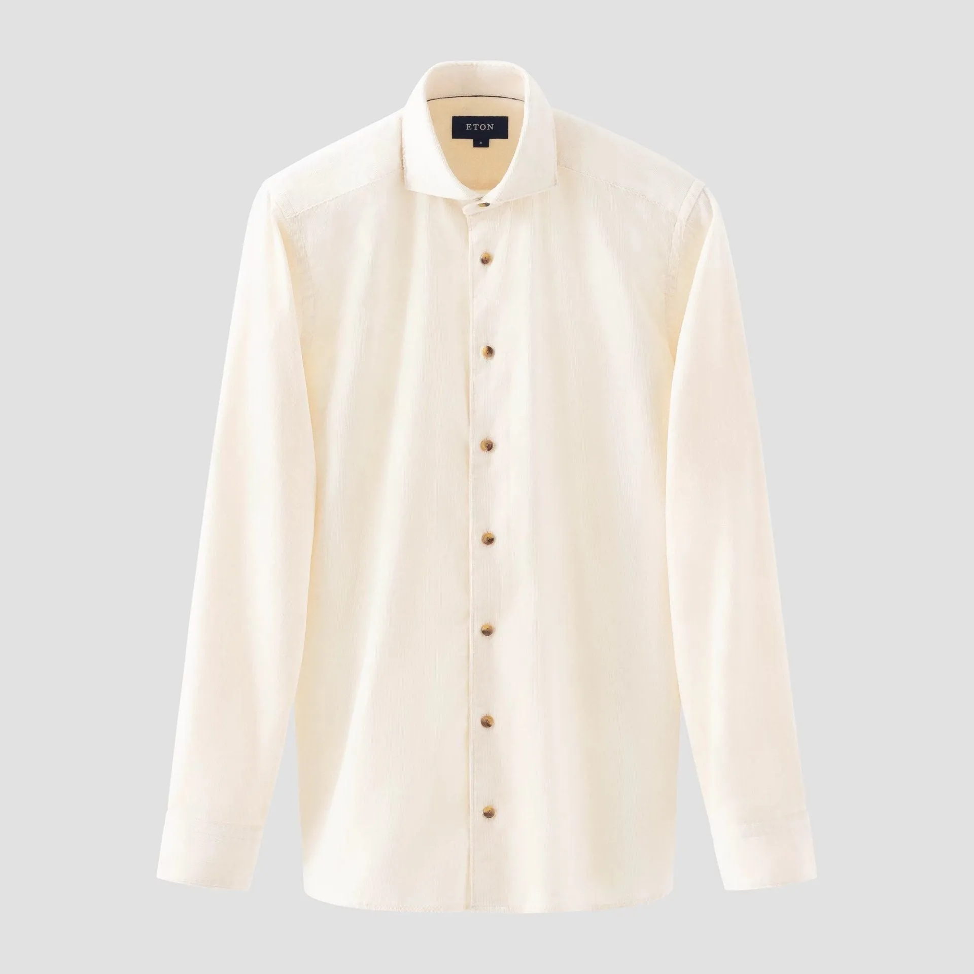 Off-White Fine Wale Corduroy Contemporary Fit Shirt - ETON