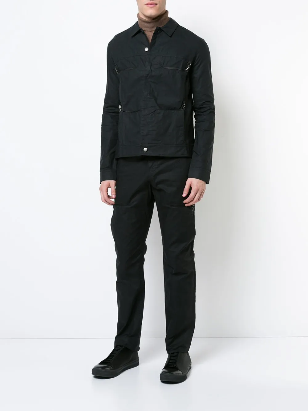 Oiled Cotton Cargo Pants