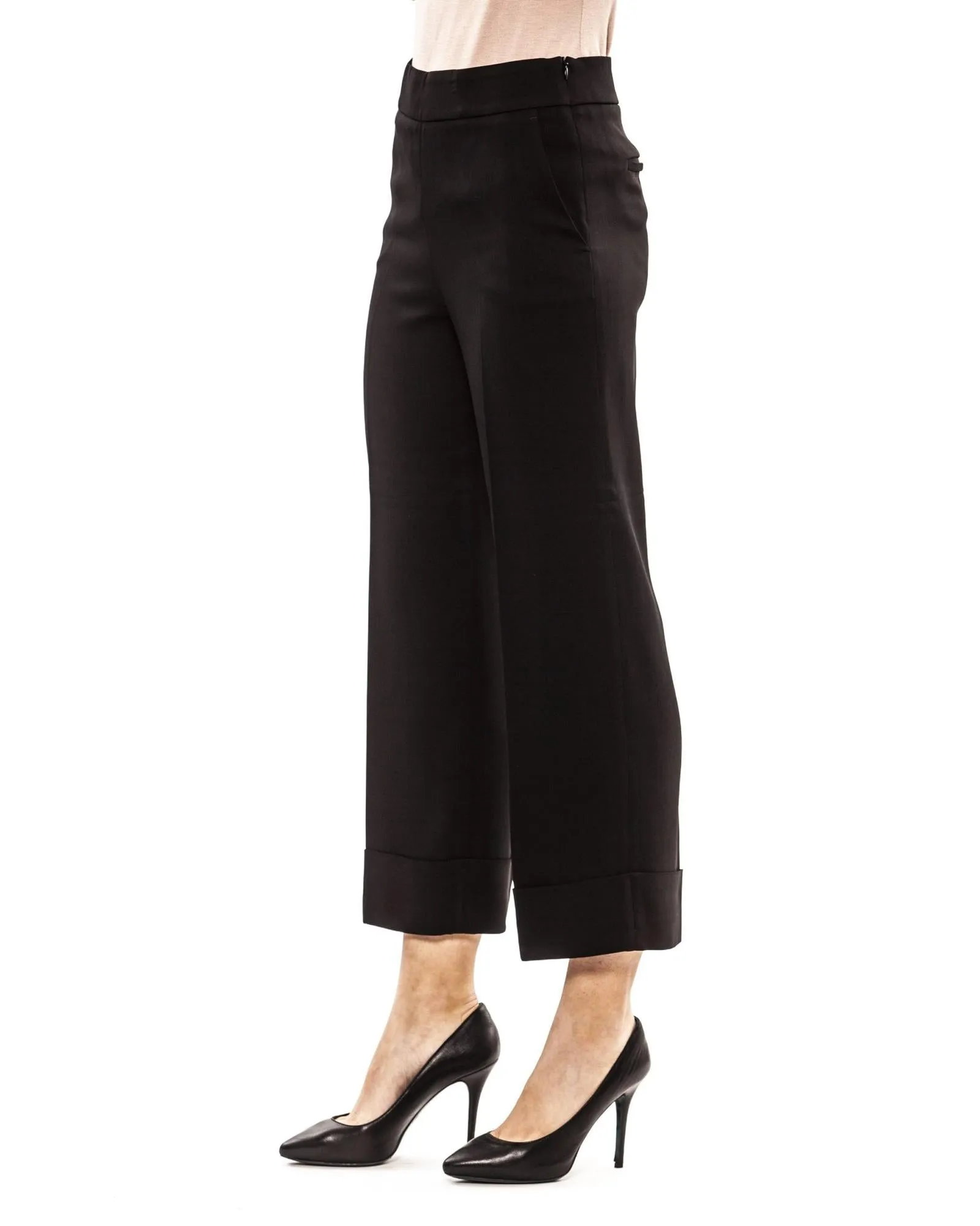 Peserico Womens Black Culottes