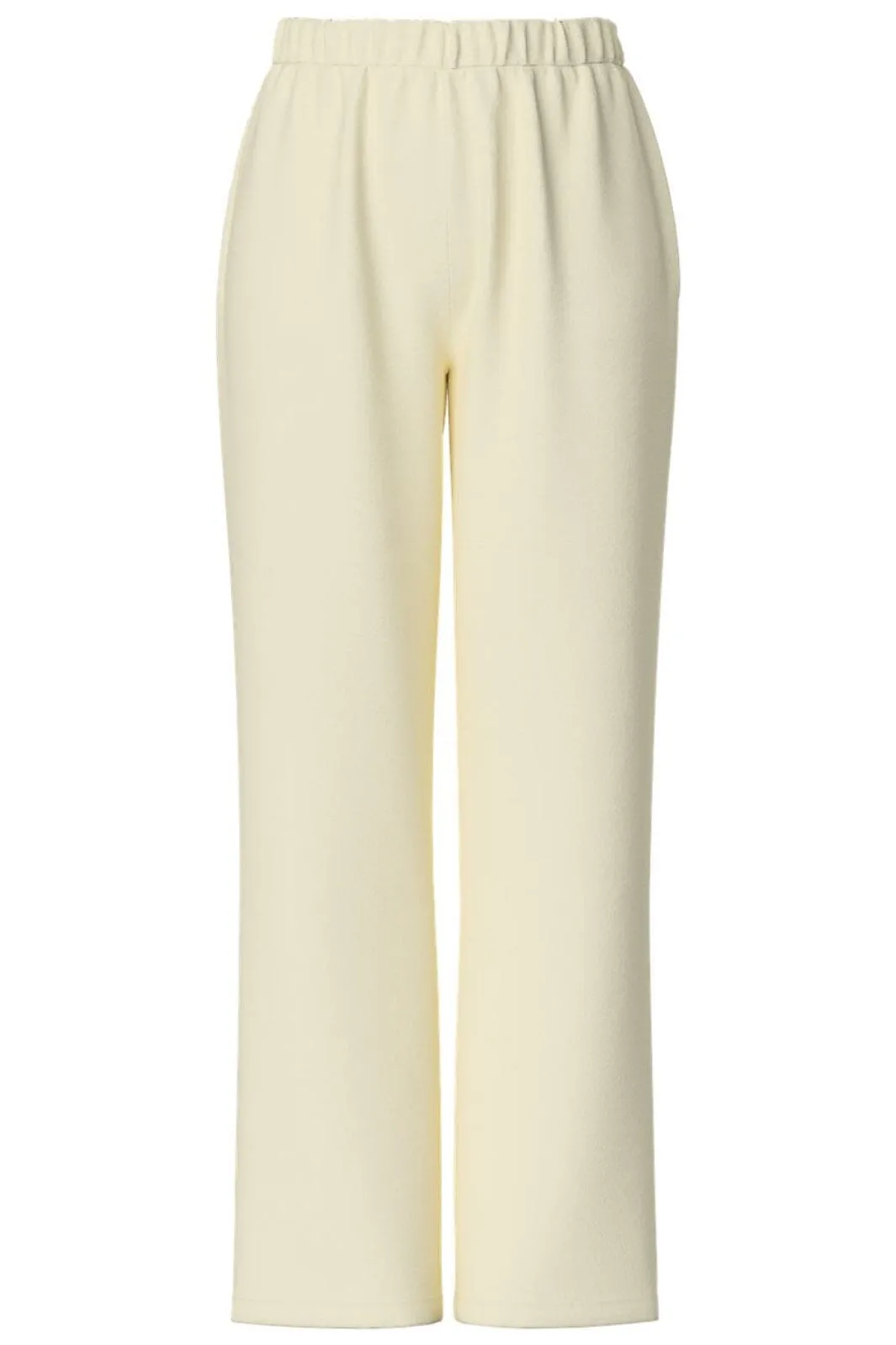 Pieces - Pcchilli Summer Wide Pants - 4702992 White Pepper