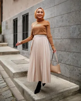 PLEAT LAD FAS SKIRT NUDE 4203-07 HE