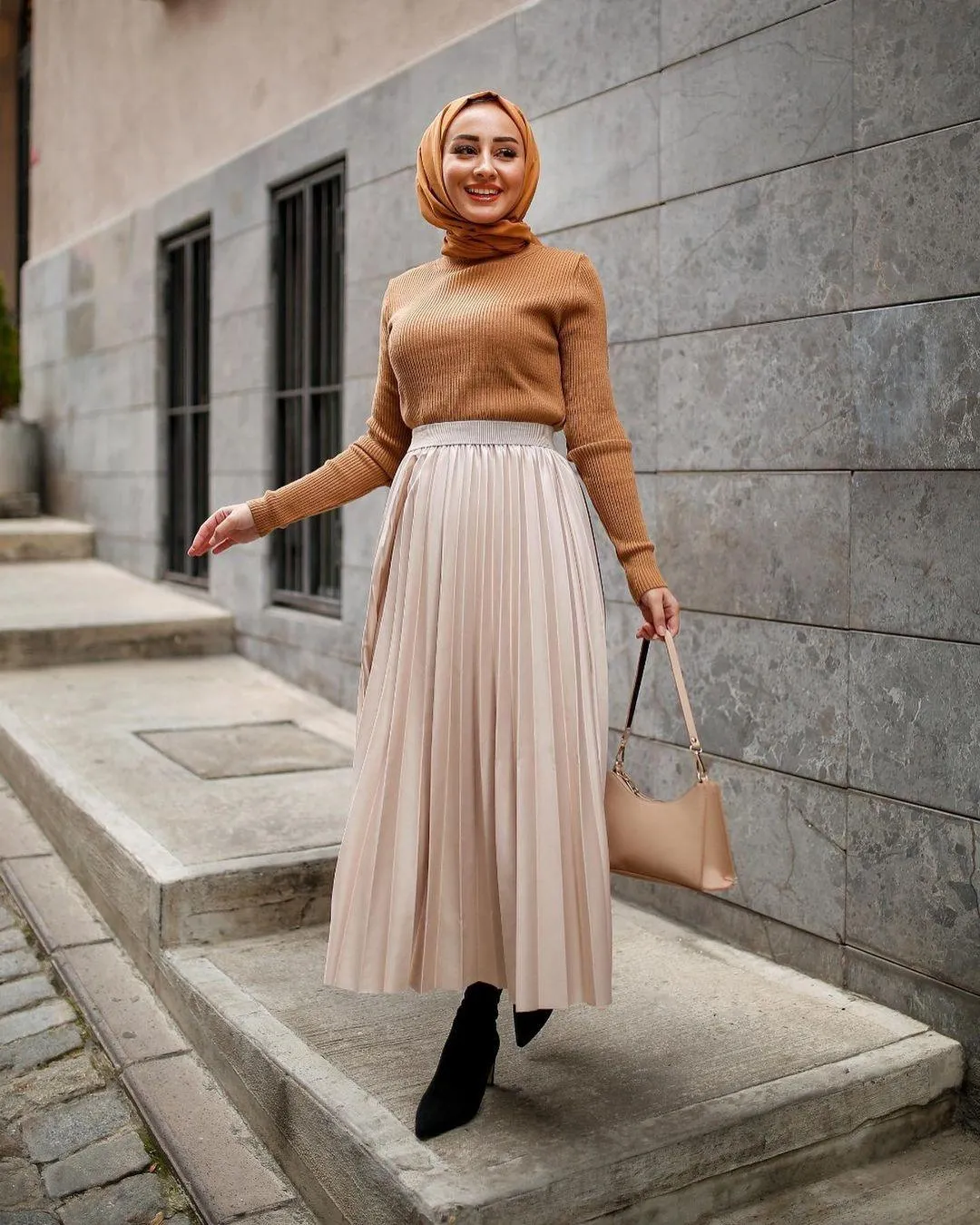 PLEAT LAD FAS SKIRT NUDE 4203-07 HE