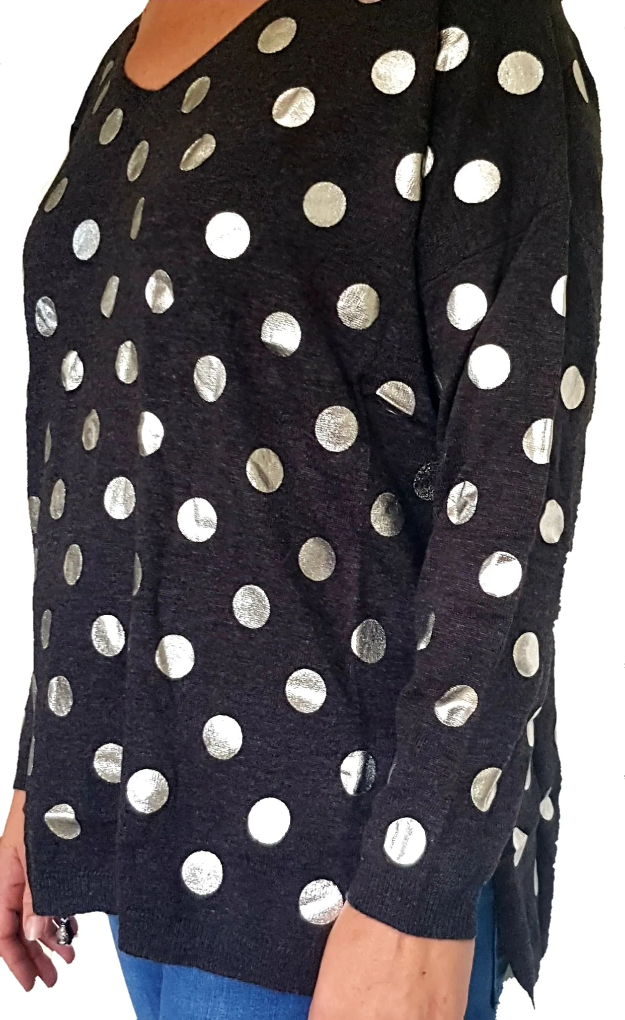Polka knit Jumper