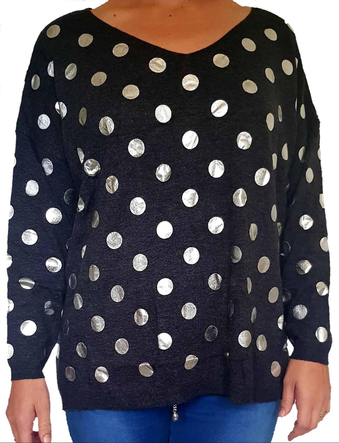 Polka knit Jumper