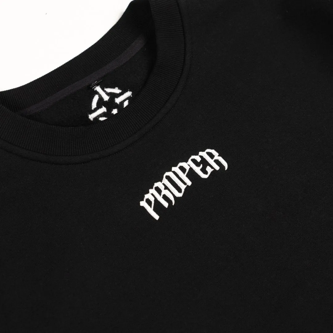 PROPER CREWNECK BLACK