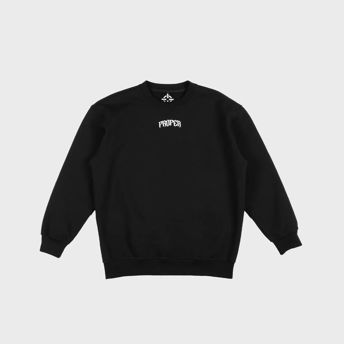 PROPER CREWNECK BLACK
