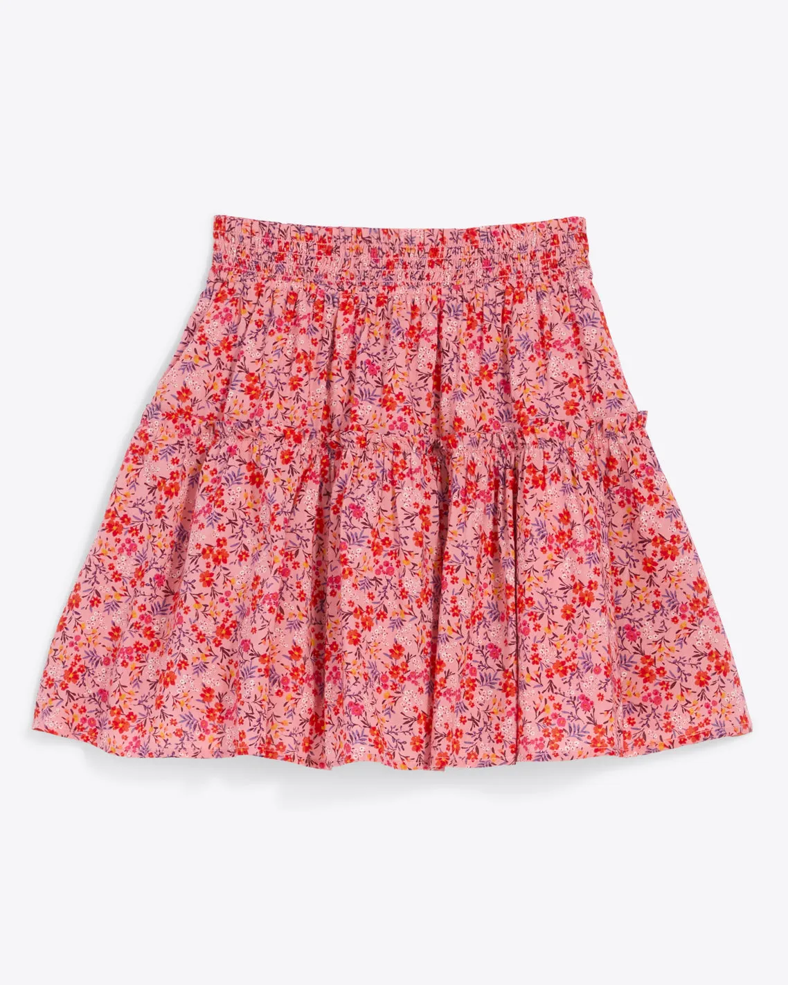 Pull On Mini Skirt in blue aster