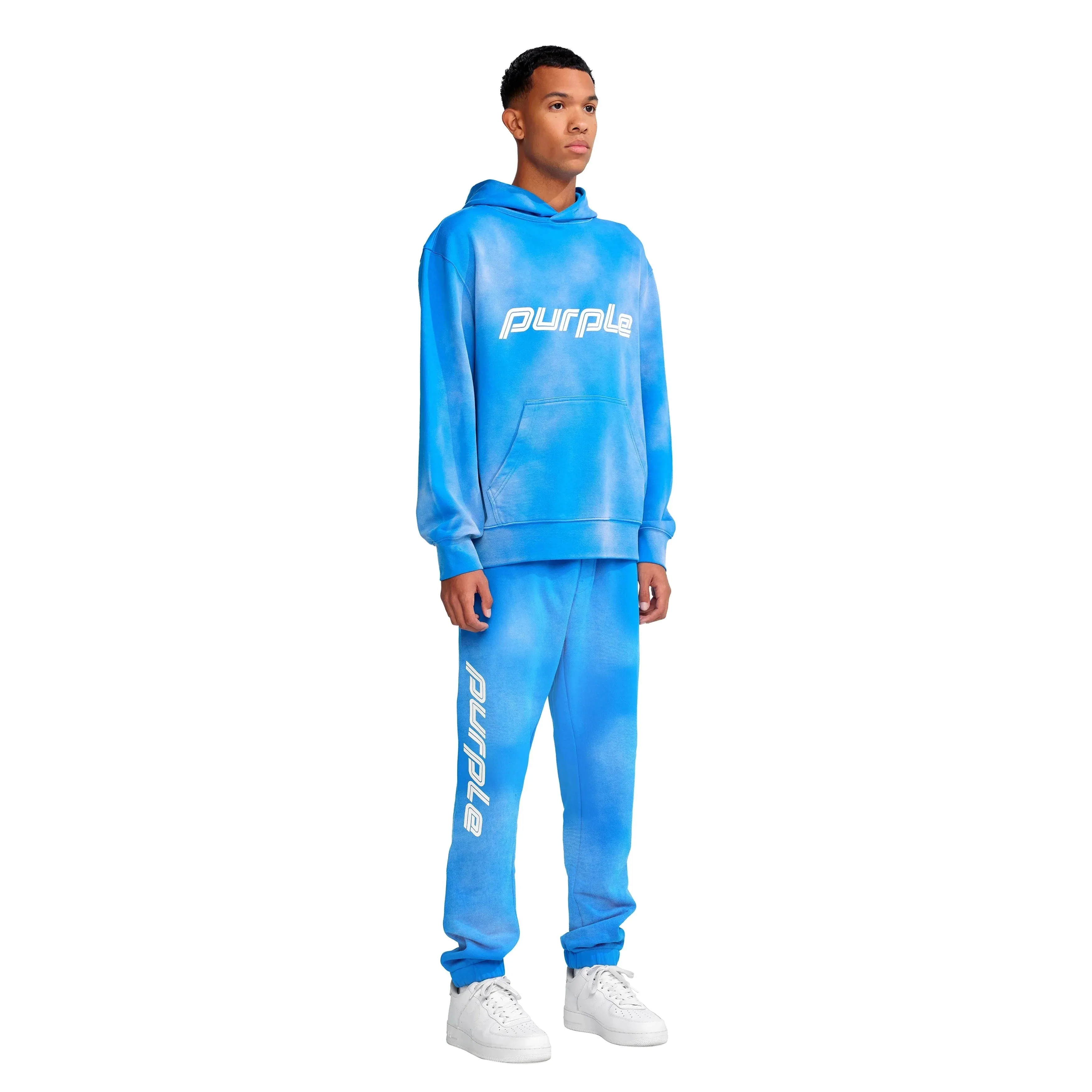 Purple Brand P412 Double Stripe Directoire Blue Sweatpant