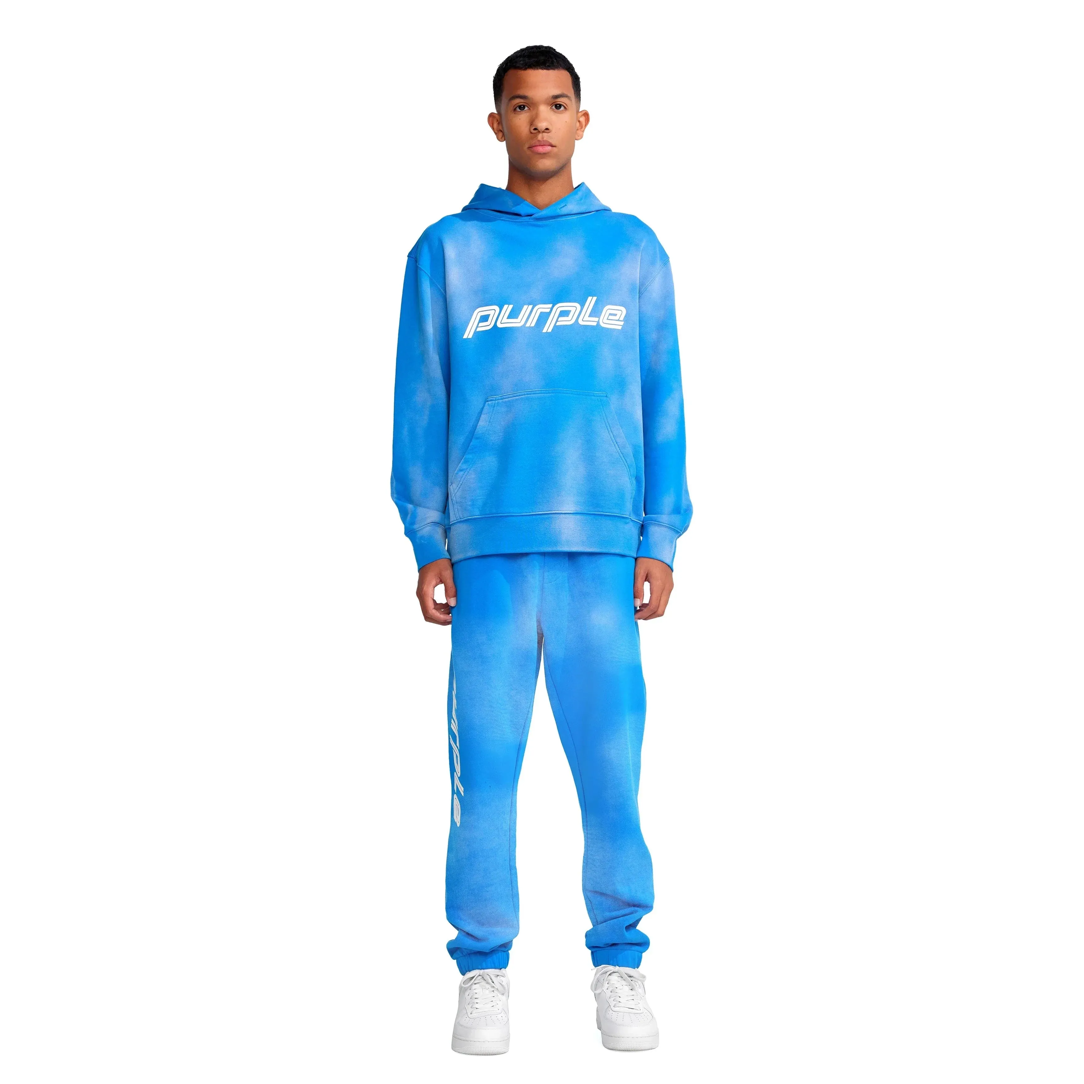 Purple Brand P412 Double Stripe Directoire Blue Sweatpant