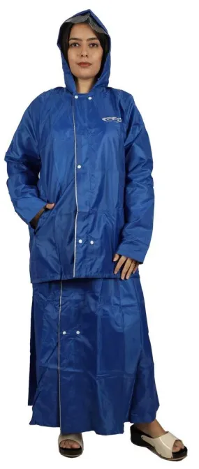 Romano nx 100% Waterproof Heavy Duty Double Layer Hooded Rain Skirt and Jacket for Women in a Storage Bag