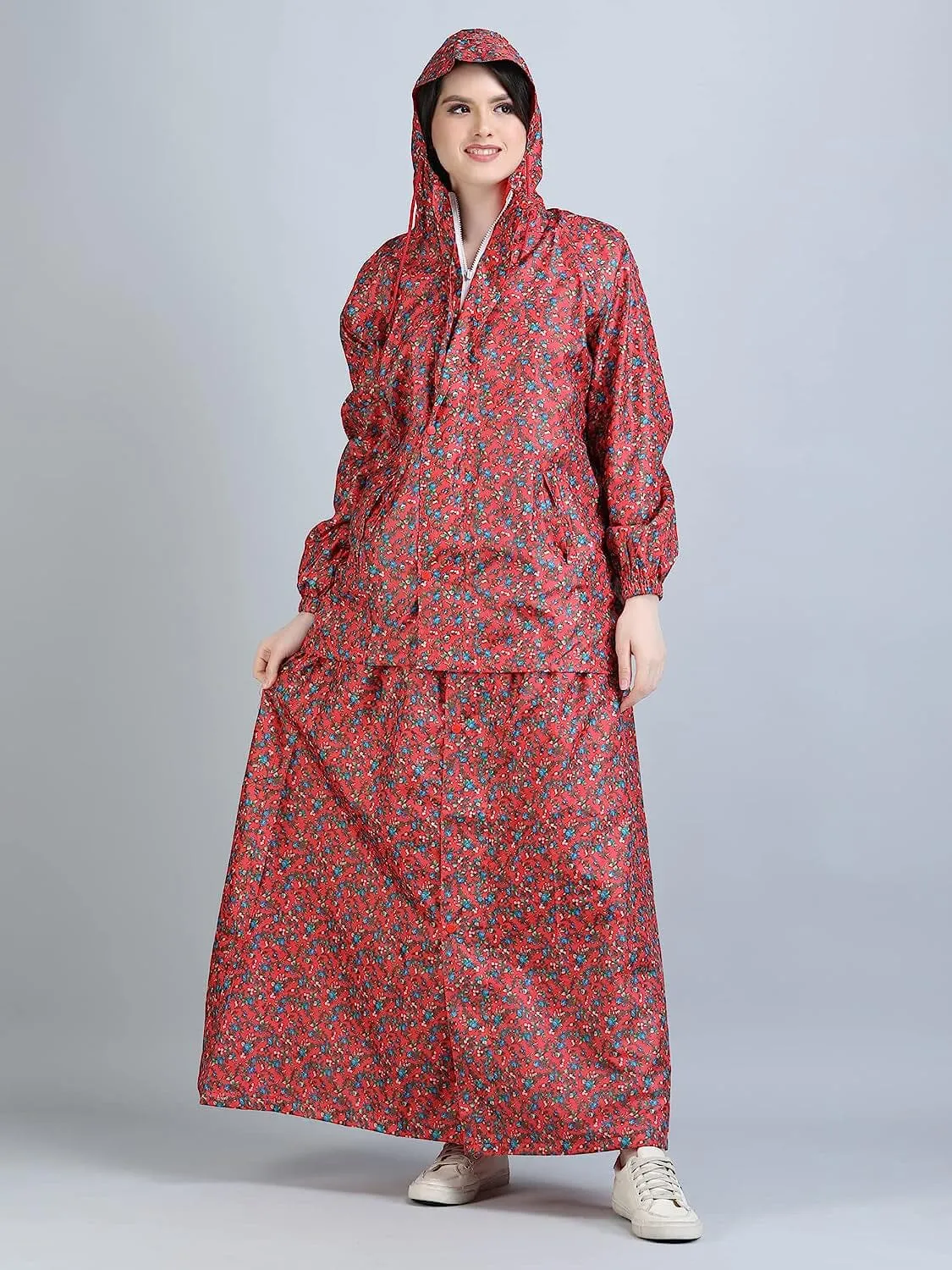 Romano nx Waterproof Rain Skirt Top Jacket for Women Rain Coat