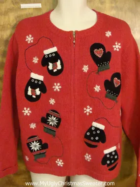 Runaway Mittens Horrible Christmas Sweater