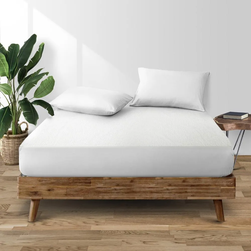 Single Size Waterproof Bamboo Mattress Protector