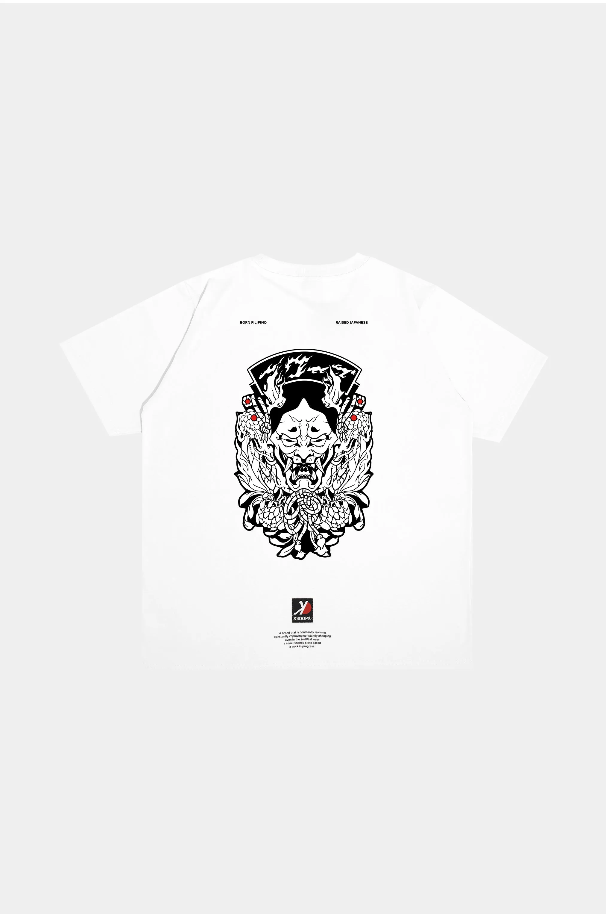 SKOOP® Crewneck Shirt Hannya White