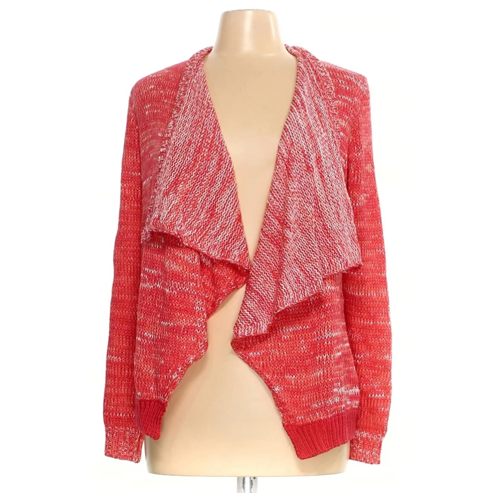 Stitch Fix Skies Are Blue Space Dye Cardigan Red Medium