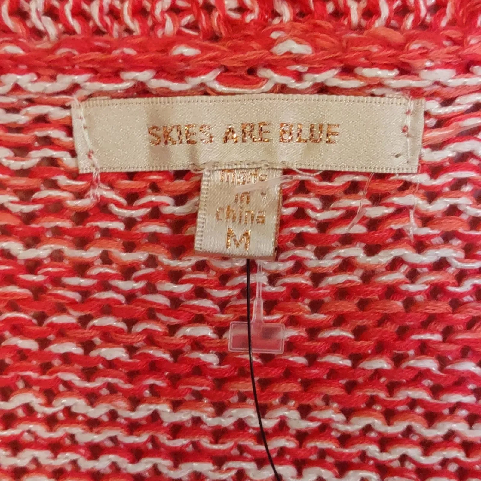 Stitch Fix Skies Are Blue Space Dye Cardigan Red Medium