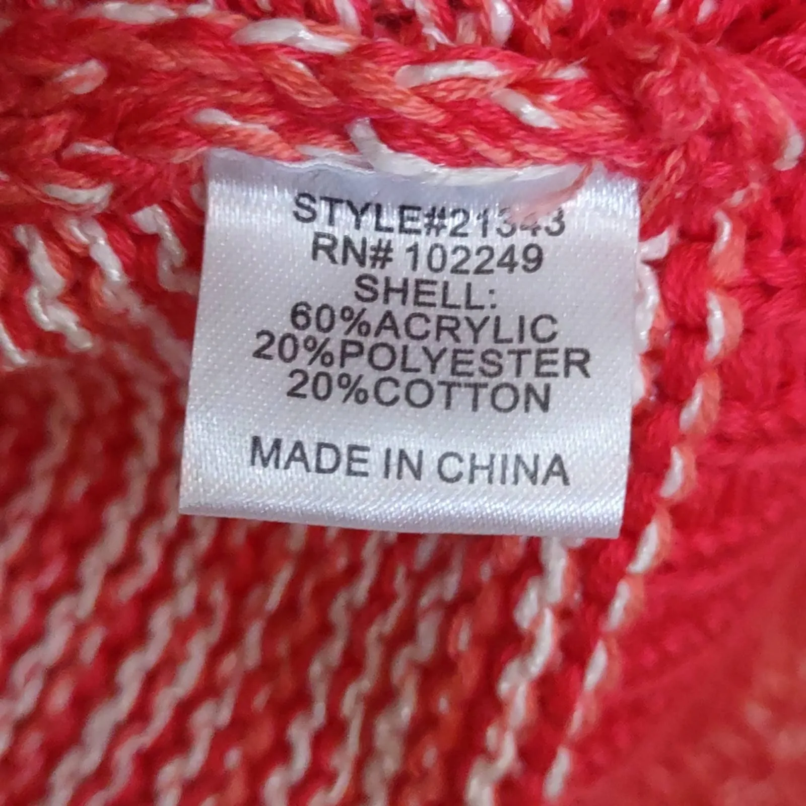 Stitch Fix Skies Are Blue Space Dye Cardigan Red Medium