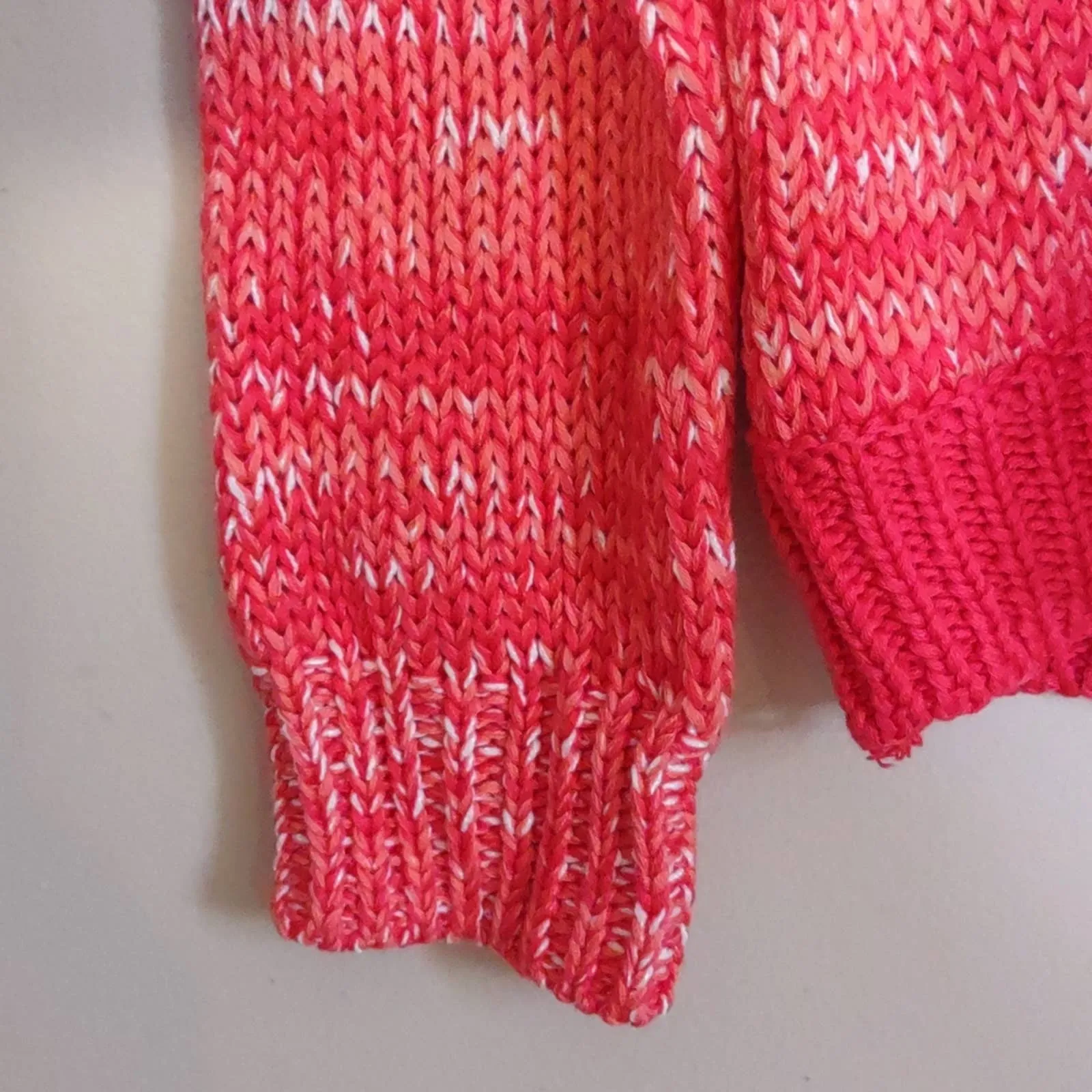 Stitch Fix Skies Are Blue Space Dye Cardigan Red Medium