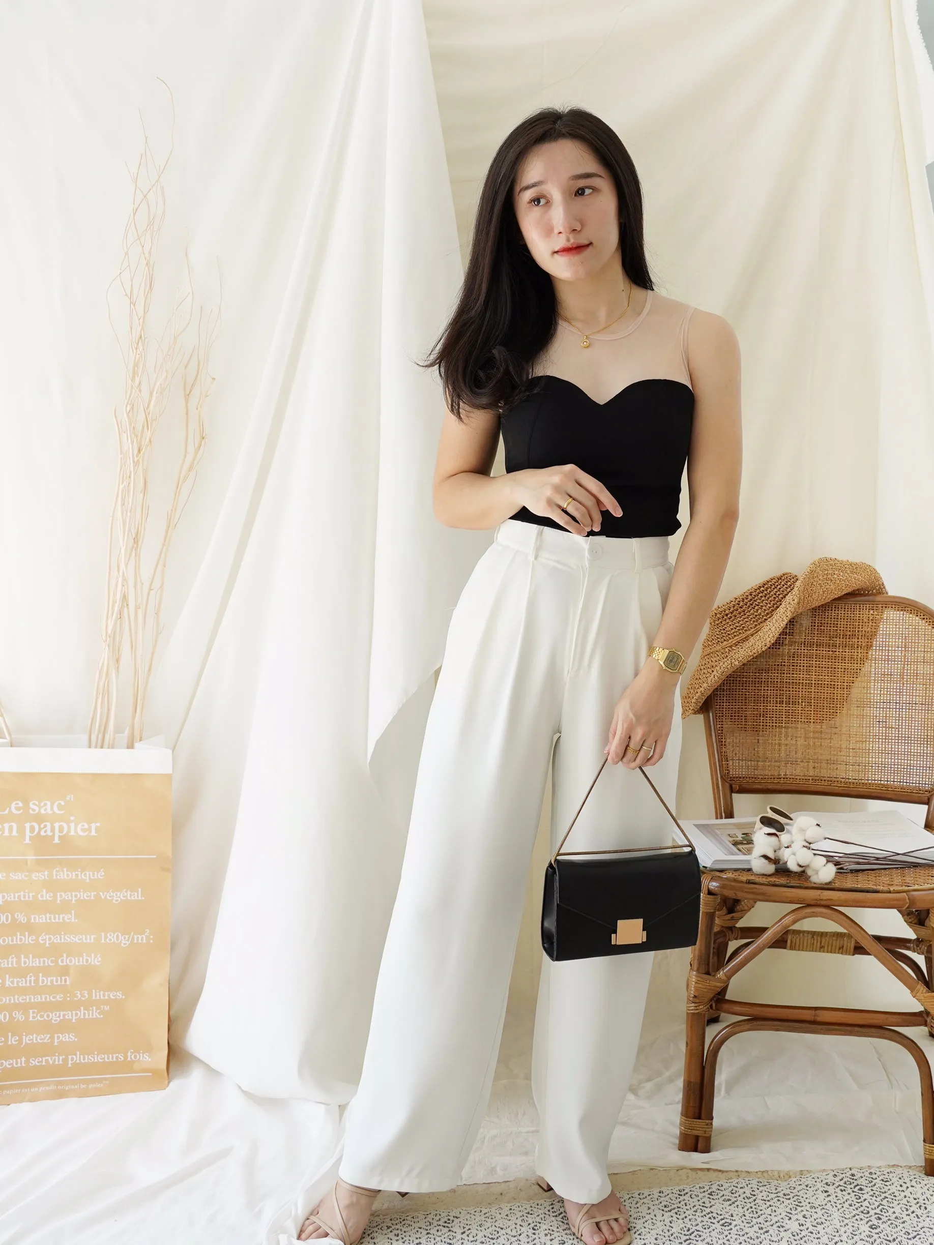 SUIT HIGH WAIST CULOTTES