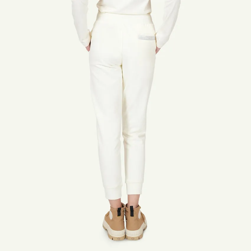 SWEAT PANTS SIDE LOGO PRINT WOMEN'S PANTS -   STAR WHITE