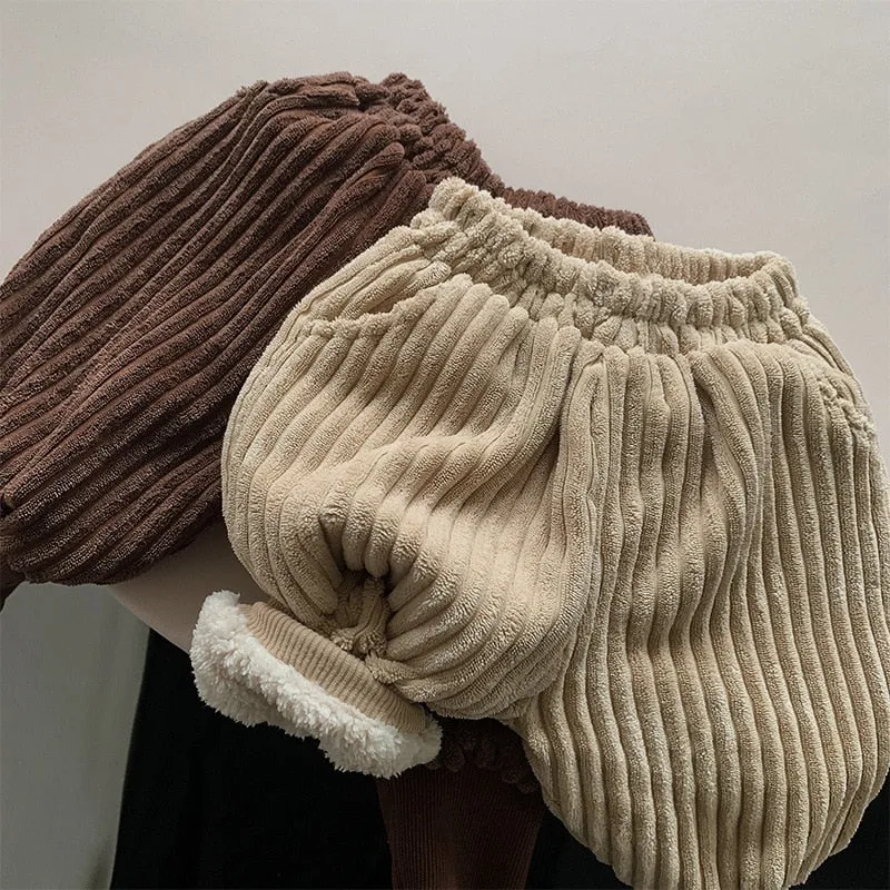 Thick Velvet Corduroy Harem Pants