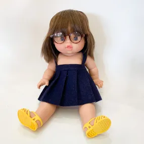 Vintage Navy Wool Jumper Skirt (fits Minikane Gordis doll)