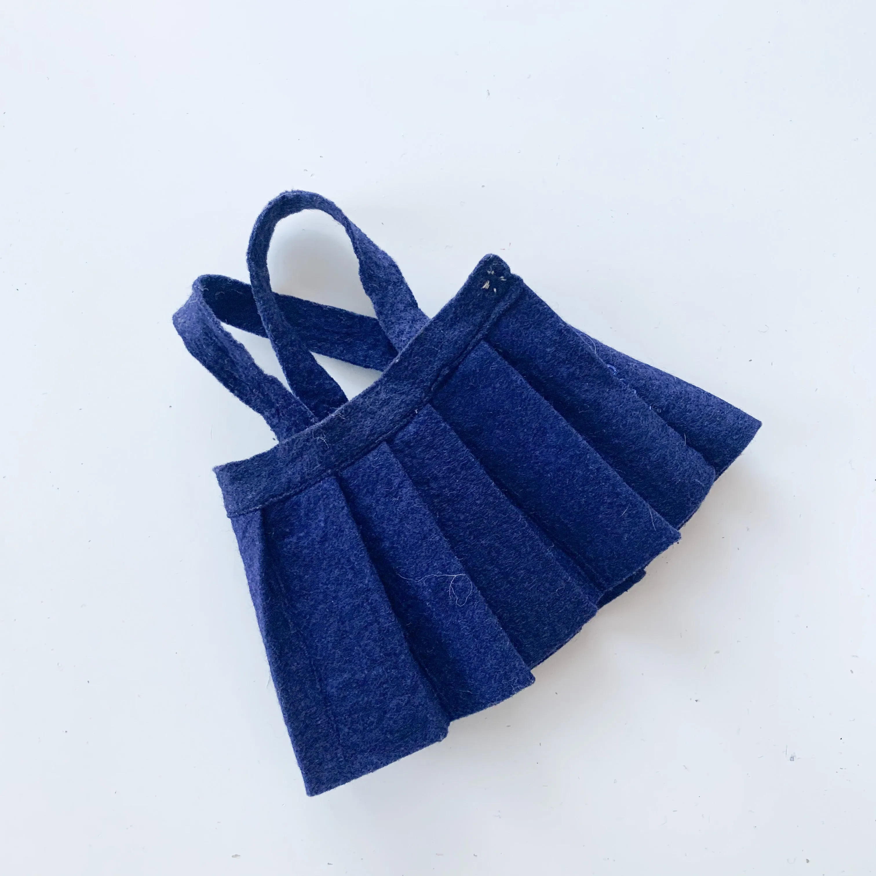Vintage Navy Wool Jumper Skirt (fits Minikane Gordis doll)