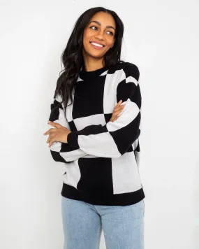 Vortex Jumper in Black & Marshmallow