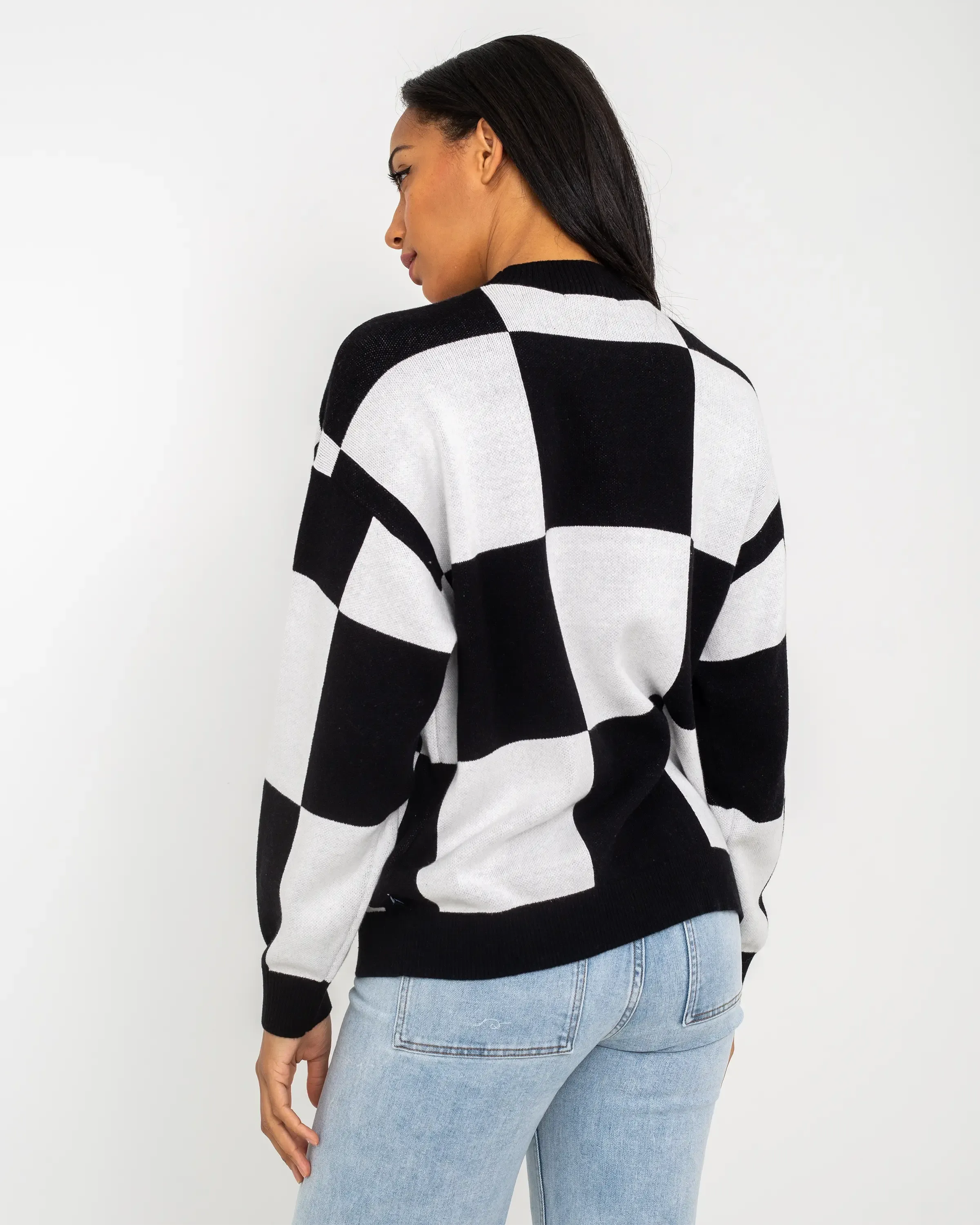 Vortex Jumper in Black & Marshmallow