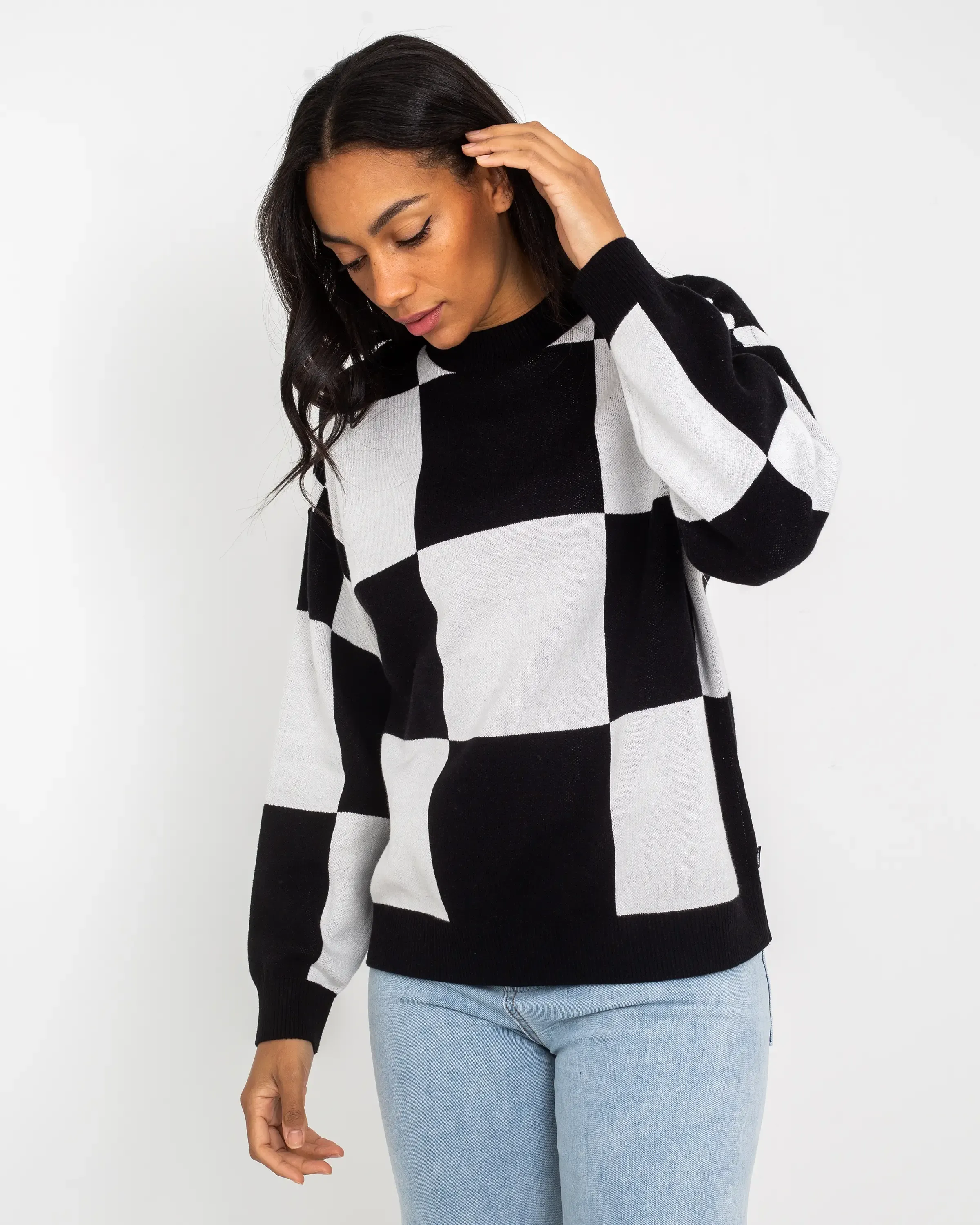Vortex Jumper in Black & Marshmallow