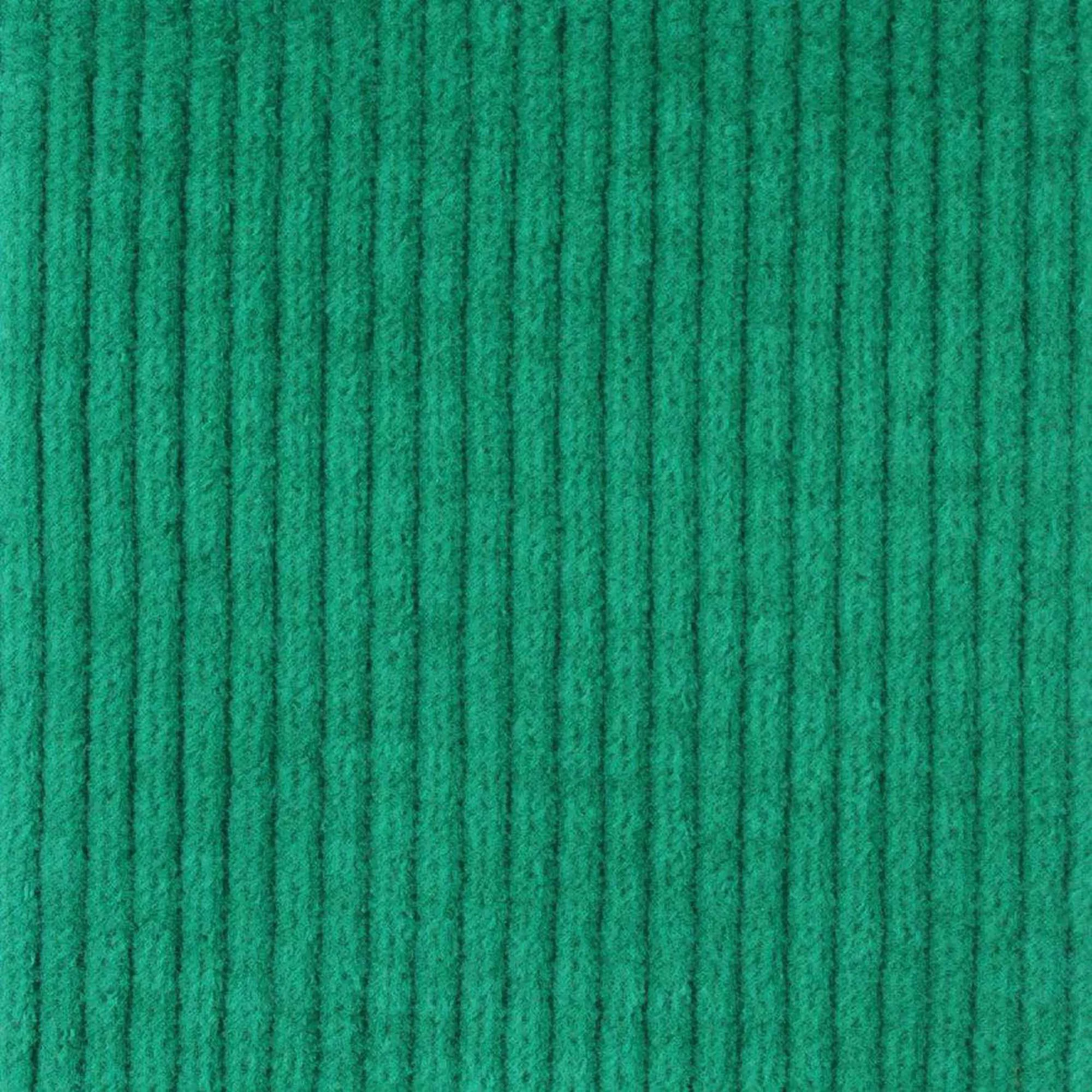 Washed Cotton Stretch Corduroy 6 Wale - Green (Remnant)