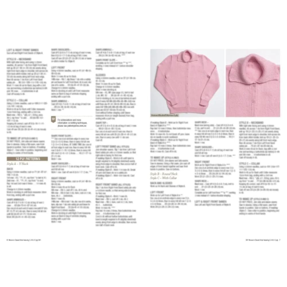 Womens Classic Knits Pattern Book (301)