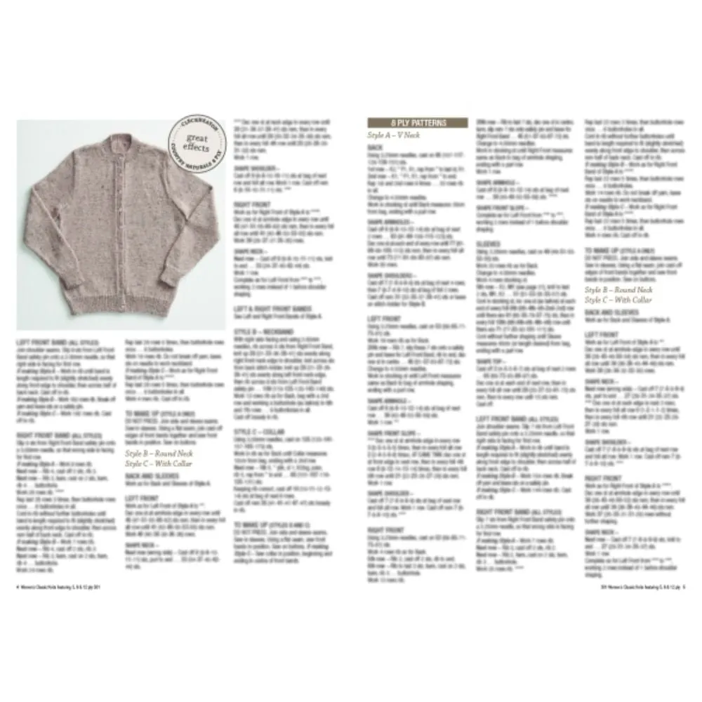 Womens Classic Knits Pattern Book (301)