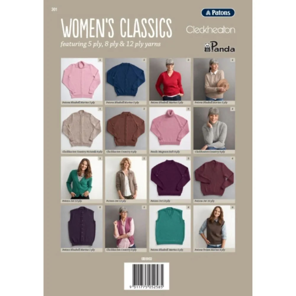 Womens Classic Knits Pattern Book (301)