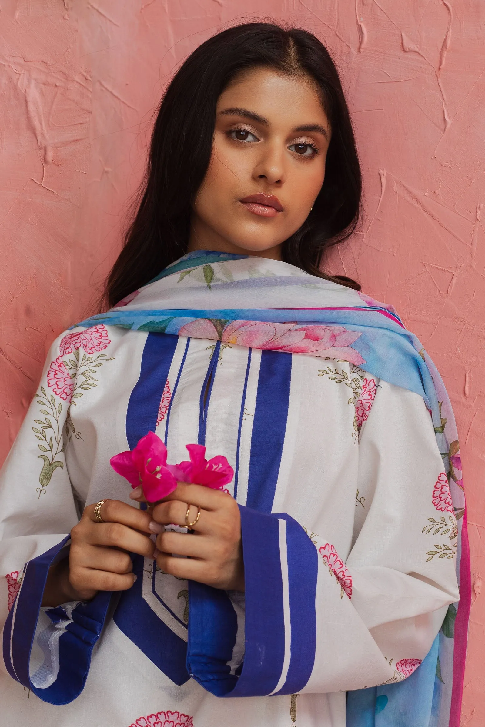 Zara Shahjahan Coco Prints Vol-II – MELON BLUSH-D5